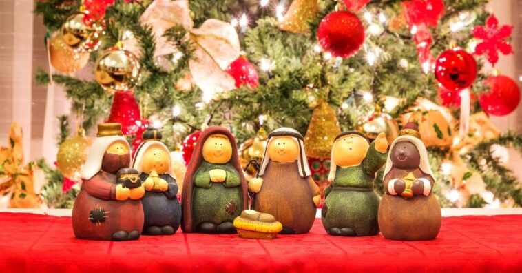 decoração de mesa de natal