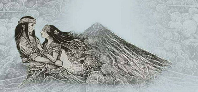 Ilustração vulcão