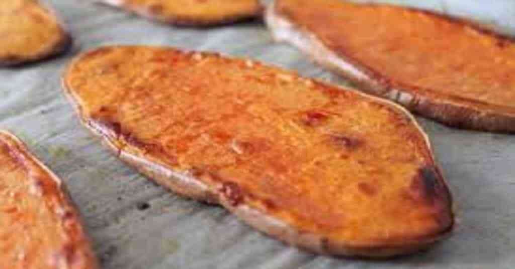 Torradas de batata doce