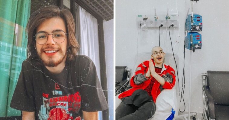 jovem faz uma selfie por dia durante quimioterapia