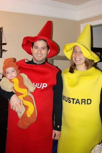 fantasia de carnaval para casal ketchup e mostarda
