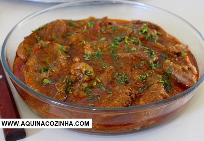 lagarto cozido na pressão