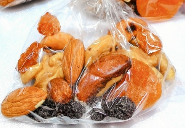 lanches rápidos nuts e frutas secas
