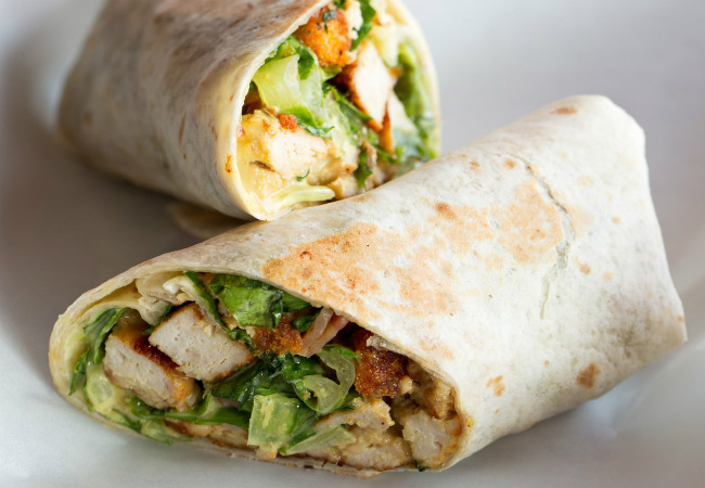 lanches saudáveis wrap saudável