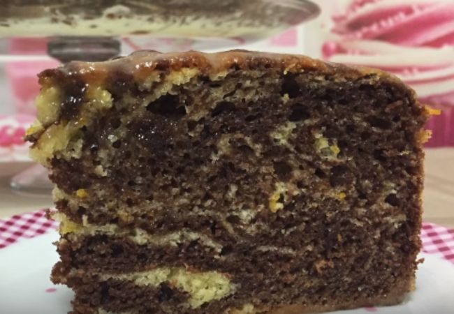 bolo de laranja com chocolate