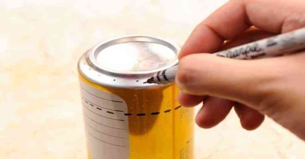 Mini-fogão de latinha