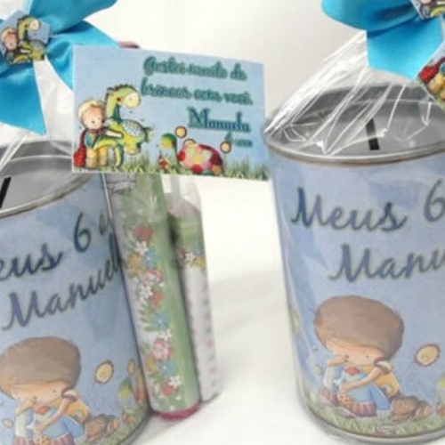 ideia lembrancinhas de aniversario cofre