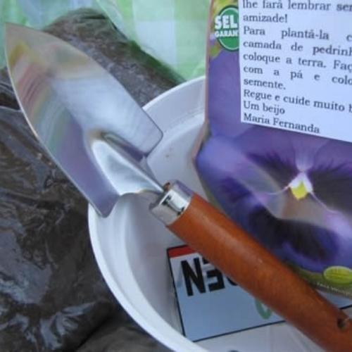 modelo lembrancinhas de aniversario jardinagem