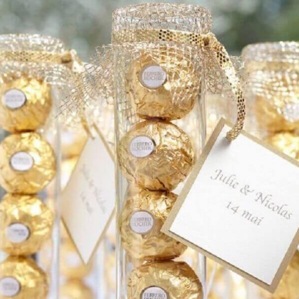 ideias de lembrancinhas de casamento bombom