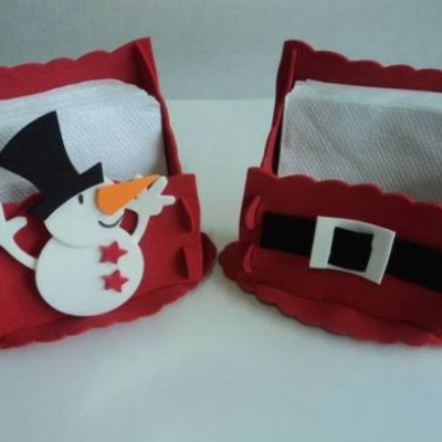 ideia lembrancinhas de natal em eva porta-guardanapo