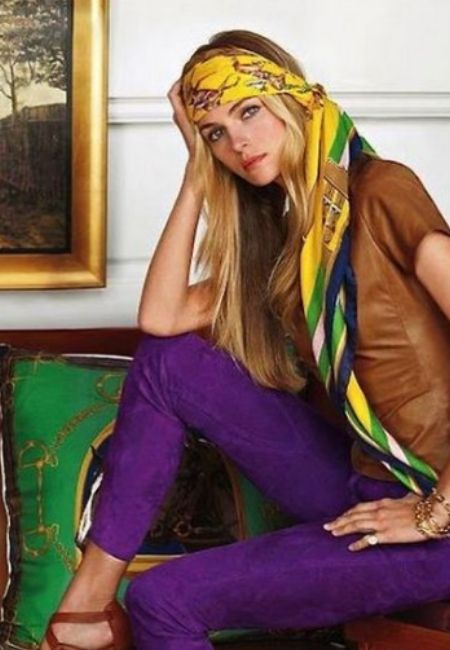 estilo lenço retrô