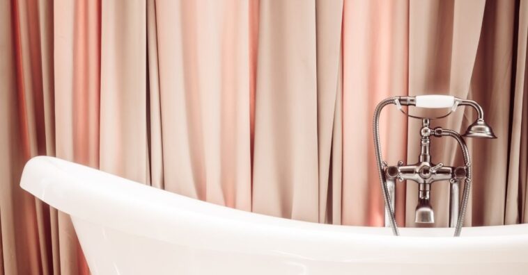 limpar cortina de banho