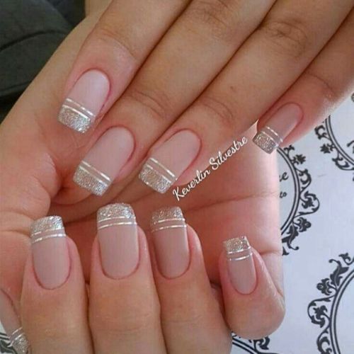 francesinha diferente modelo linhas prateadas e glitter