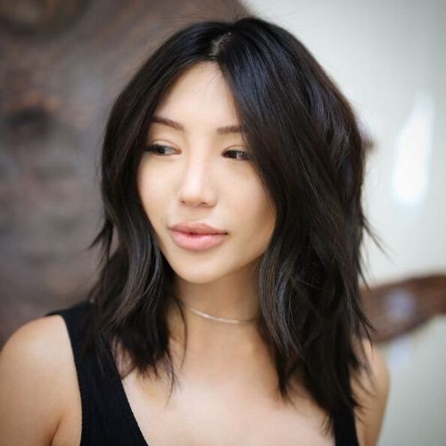 ideia long bob desfiado médio