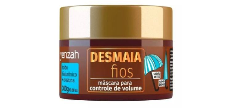 máscara controle de volume cabelo
