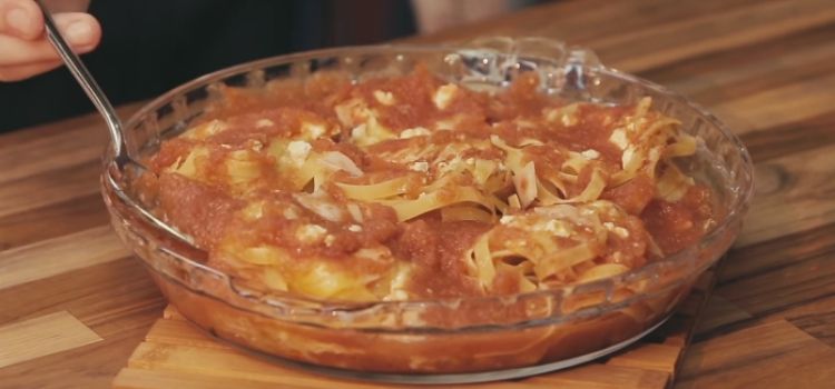 macarrão de forno preguiçoso cremoso