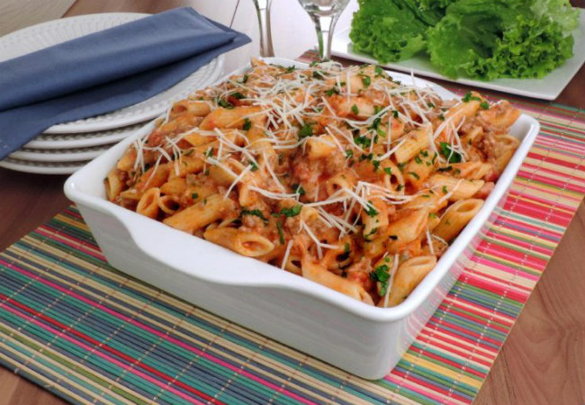 macarrao de panela de pressao a bolonhesa