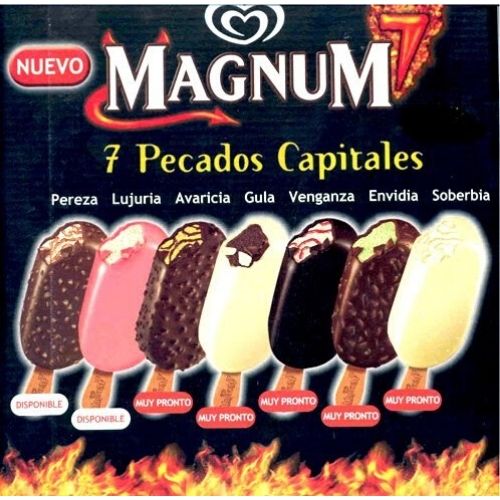 sorvete magnum sete pecados