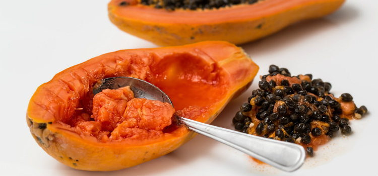 mamão no rosto receitas