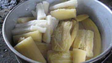 como fazer mandioca assada