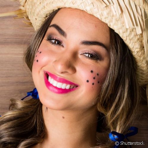tipo de maquiagem para festa junina clássica