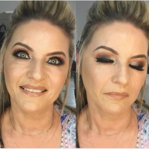modelo maquiagem para madrinha madura iluminada