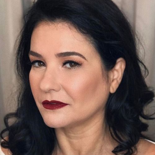 modelo maquiagem para madrinha madura tons escuros