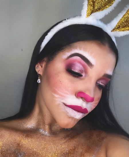 maquiagem para o carnaval coelho