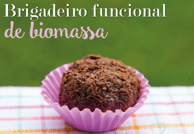 marmitas saudáveis brigadeiro de biomassa de banana verde