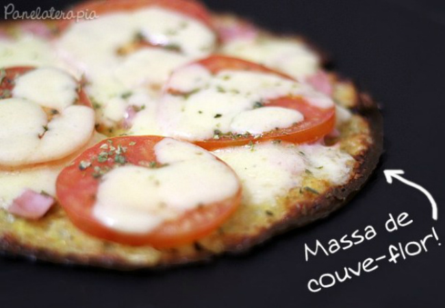marmitas saudáveis pizza de couve-flor