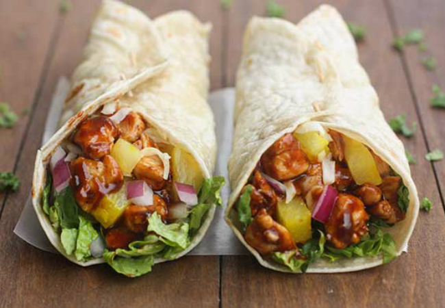 marmitas saudáveis wrap de frango