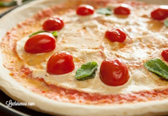 receita massa de pizza lactose