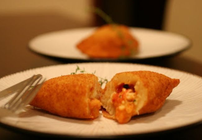 risole com massa sabor camarão