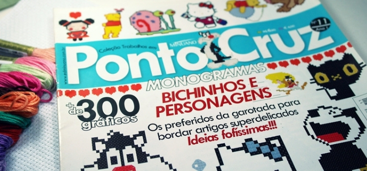 materiais para ponto cruz revista