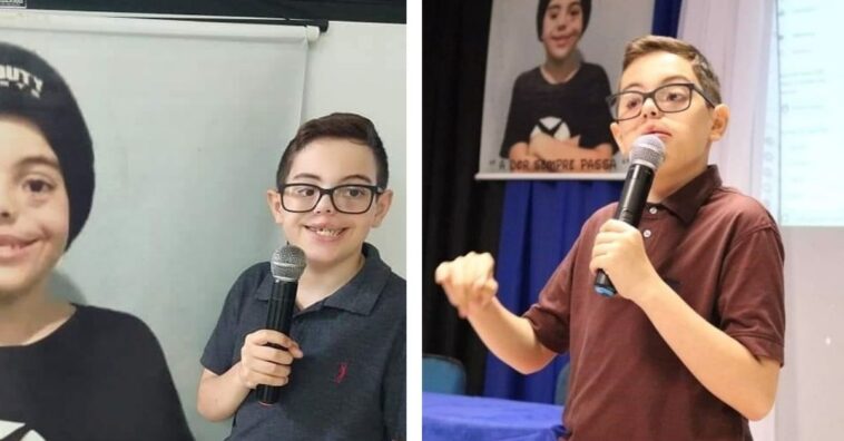menino de 12 anos dá palestras e agora ajuda outras crianças que sofrem com bullying