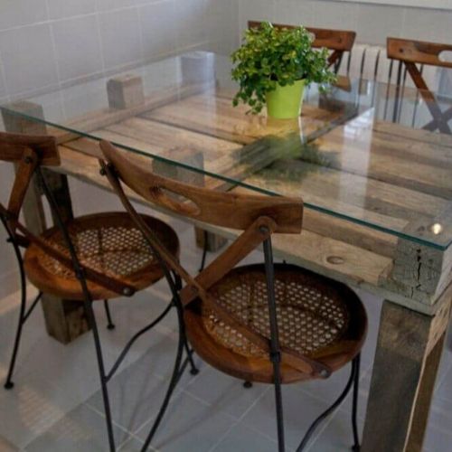 modelo mesa de jantar com vidro