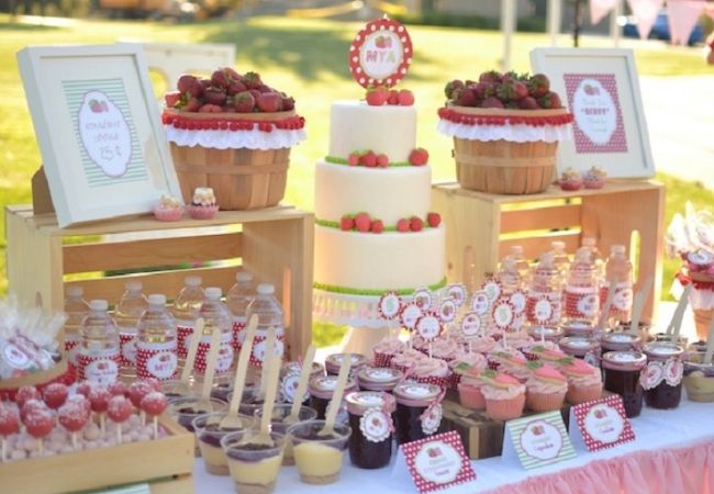 mesversário frutas no quintal