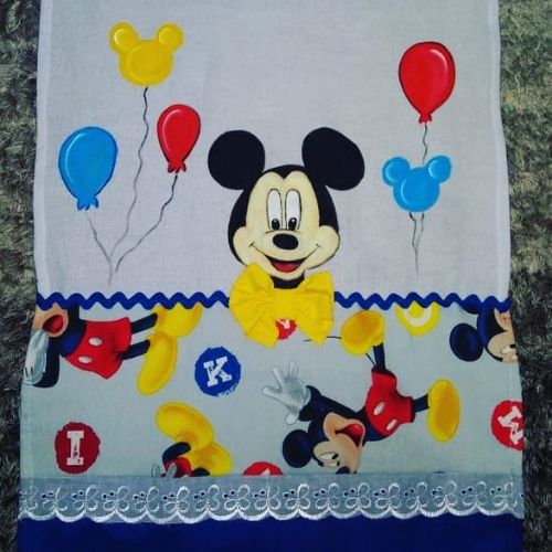 pintura em pano de prato pintura mickey