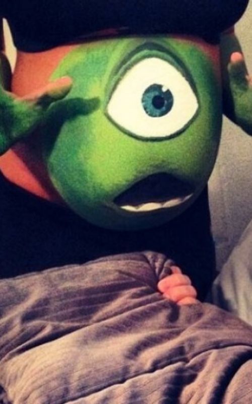 fantasias para grávida mike monstros SA