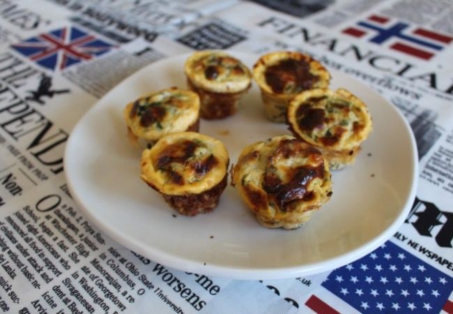 mini quiche de atum