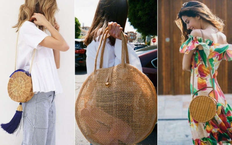 moda verão bolsa palha