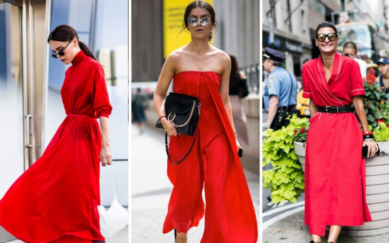 moda verão cor vermelho