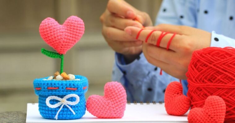 almofadas de crochê