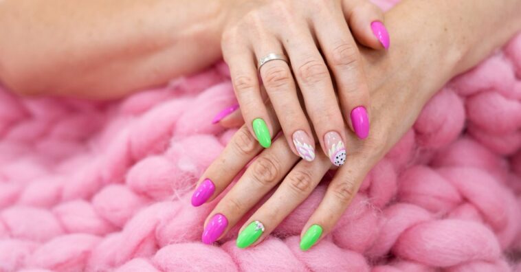 unhas para o carnaval