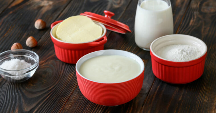 molho bechamel no micro-ondas