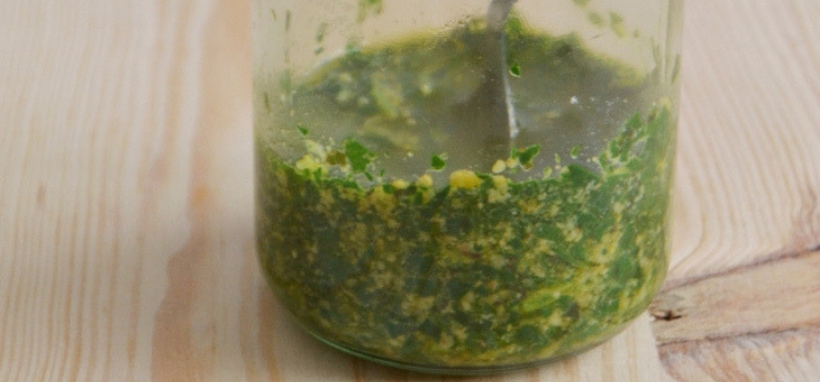 receita de molho pesto de couve