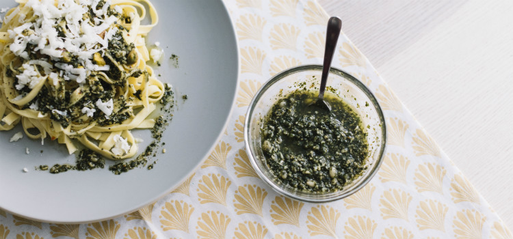 molho pesto de rúcula