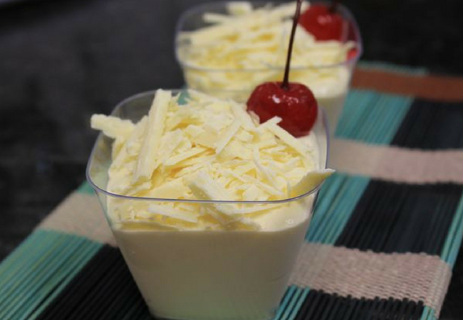 receita de mousse de chocolate branco