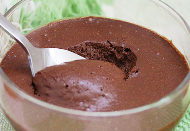 receita de mousse de chocolate com leite condensado