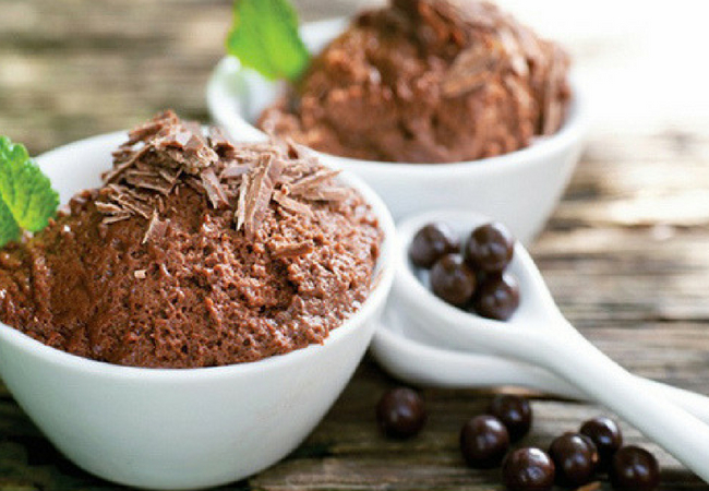 receita de mousse de chocolate proteico